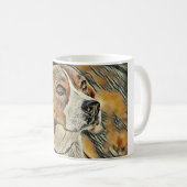 Beagle, Color Sketch. Coffee Mug (Front Right)