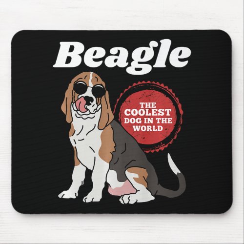 Beagle Coolest Dog Funny Beagle Dog Owner Beagle Mouse Pad