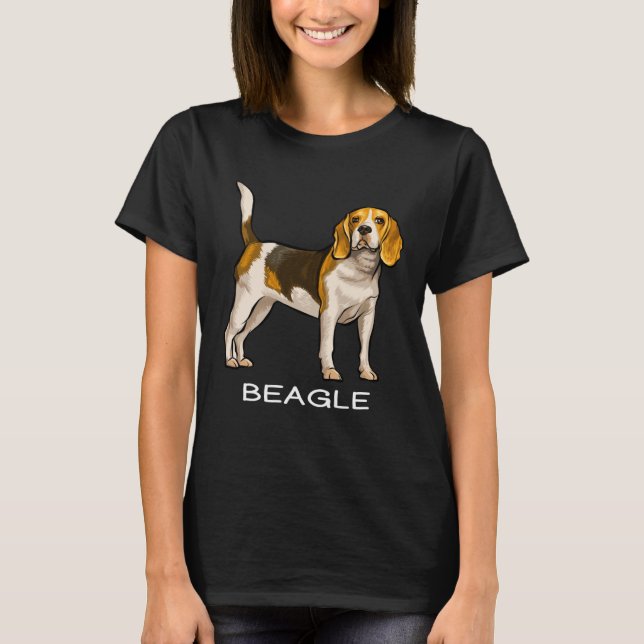 Beagle Crazy Dog T-Shirt (Front)