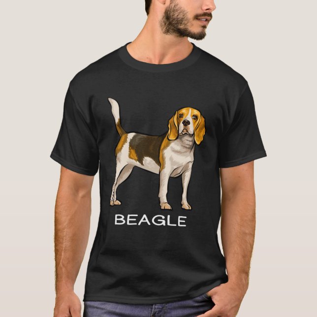 Beagle Crazy Dog T-Shirt (Front)
