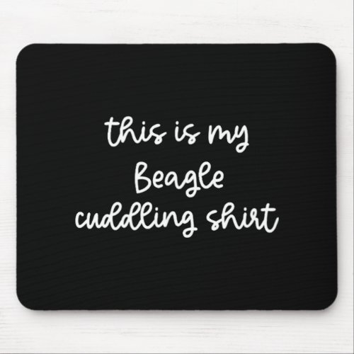 Beagle Cuddling Dog Mom  Beagle Dog Lovers  Mouse Pad