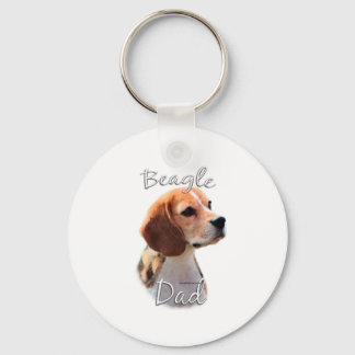Beagle Dad 2 Keychain