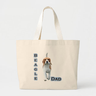 Beagle Dad 4 Large Tote Bag