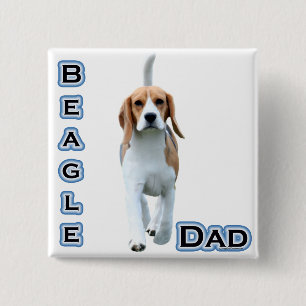 Beagle Dad 4 Pinback Button