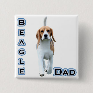 Beagle Dad 4 Pinback Button