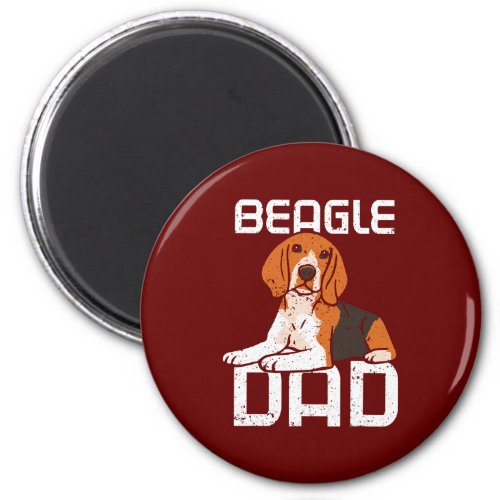 Beagle Dad  Beagle Dog Lovers Beagle Daddy Magnet