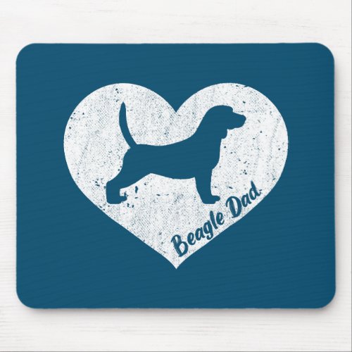 Beagle Dad  Beagle Dog Lovers Fars Day  Mouse Pad