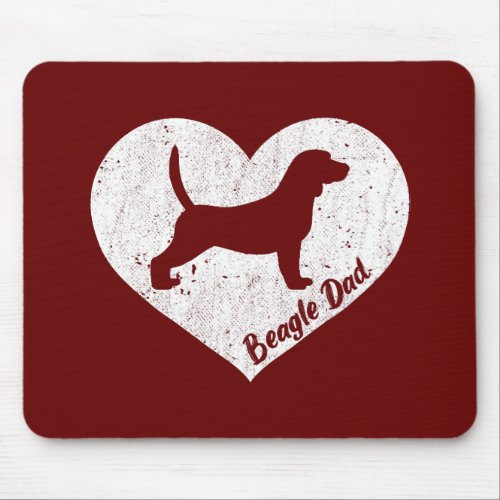 Beagle Dad  Beagle Dog Lovers Fars Day  Mouse Pad