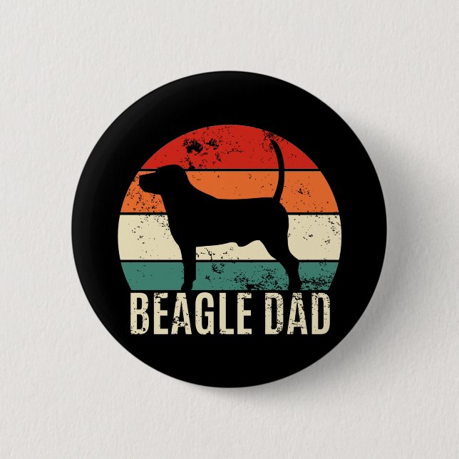Beagle Dad Button (Front)