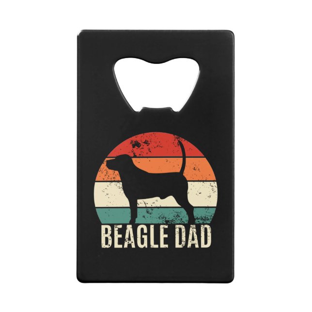 Beagle Dad Credit Card Bottle Opener (Front)