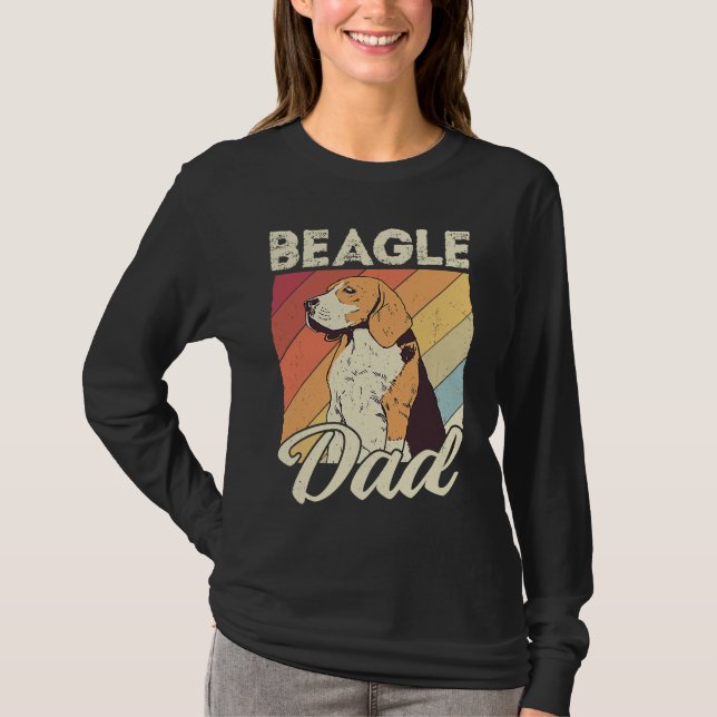 Beagle dad dog dad daddy master dogs beagle T-Shirt (Front)