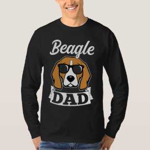 Beagle dad dog daddy daddy master walking T-Shirt