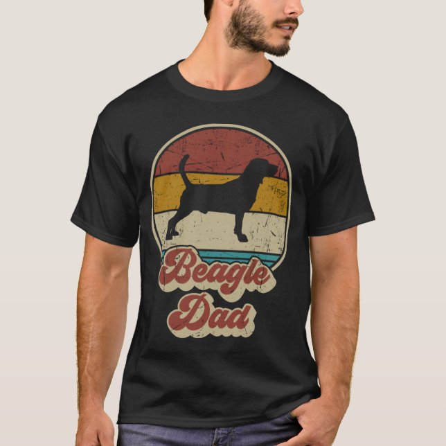 Beagle Dad  Dog   Men Beagle Dog Daddy T-Shirt (Front)