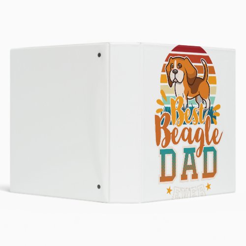 beagle dad english beagle dog daddy far dog lovers 3 ring binder