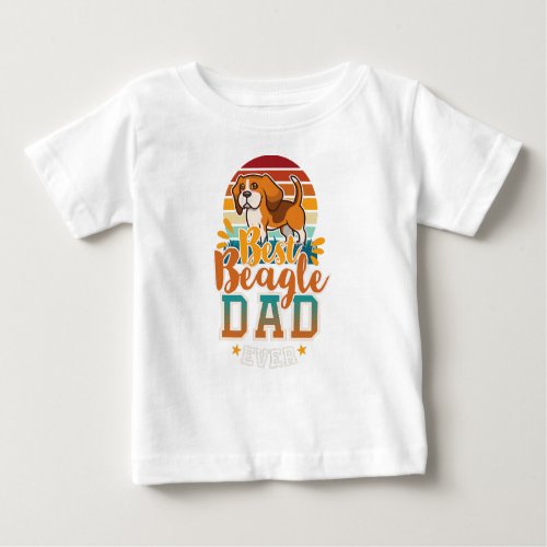 beagle dad english beagle dog daddy far dog lovers baby T_Shirt