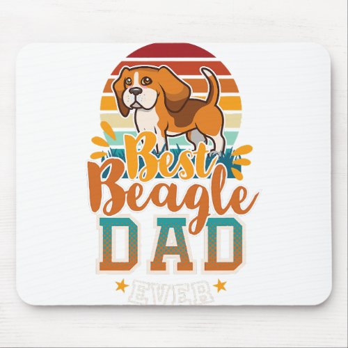 beagle dad english beagle dog daddy far dog lovers mouse pad