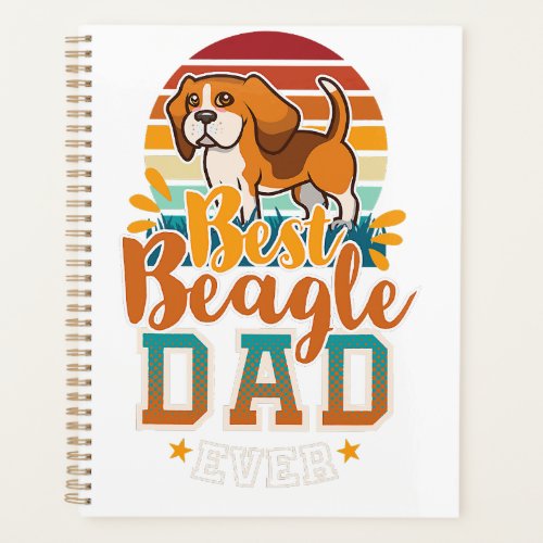 beagle dad english beagle dog daddy far dog lovers planner