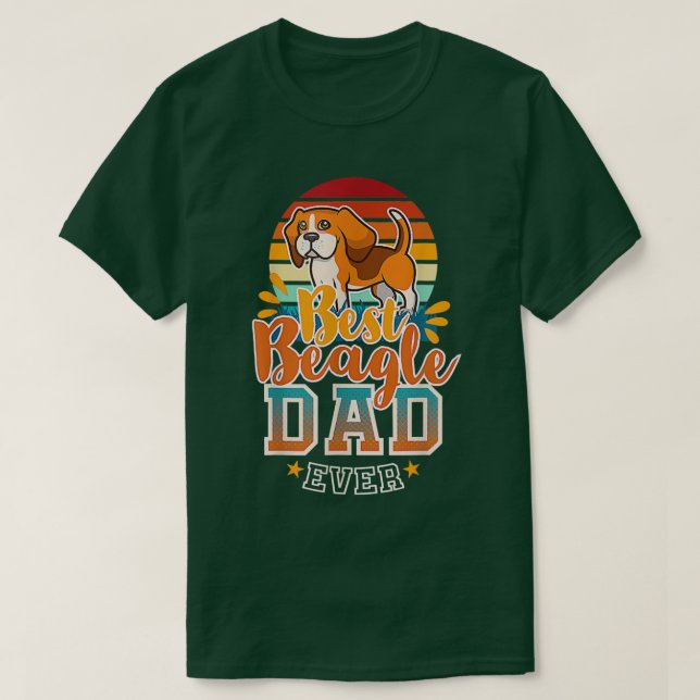 Beagle Dad English Beagle Dog Daddy Father Dog Lov T-Shirt (Design Front)