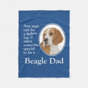 Beagle Dad Fleece Blanket