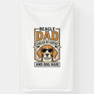 Beagle Dad Fueled by Coffee and Dog Hair Shirt_1 Banner