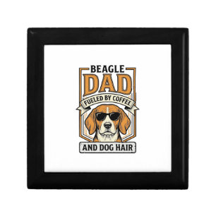 Beagle Dad Fueled by Coffee and Dog Hair Shirt_1 Gift Box