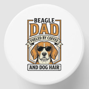 Beagle Dad Fueled by Coffee and Dog Hair Shirt_1 Mini Candle Favors