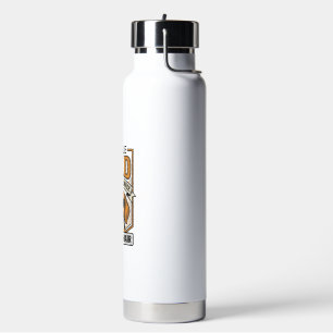 Beagle Dad Fueled by Coffee and Dog Hair Shirt_1 Water Bottle