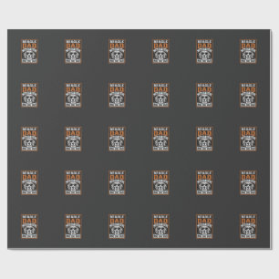 Beagle Dad Fueled by Coffee and Dog Hair Wrapping Paper