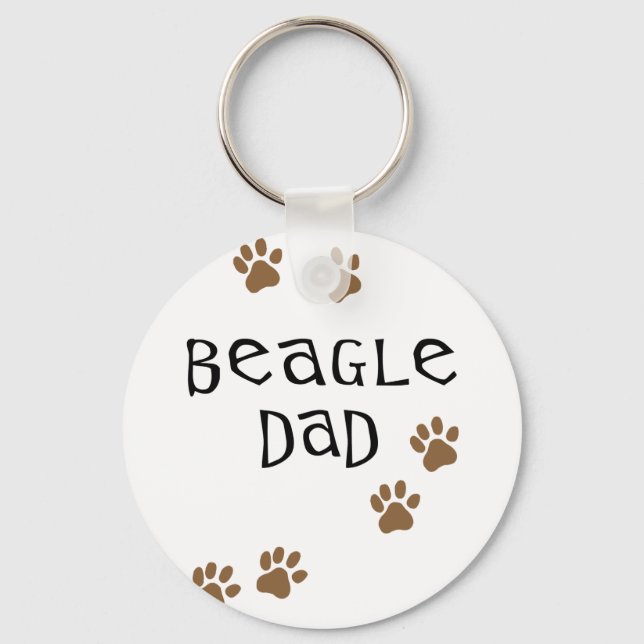 Beagle Dad Keychain (Front)