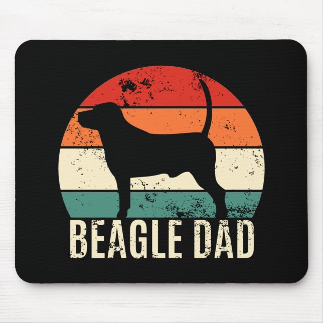 Beagle Dad Mouse Pad (Front)