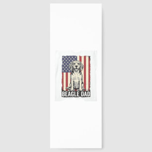 Beagle Dad Patriotic Vintage Dog Shirt Design_1 Bookmarks