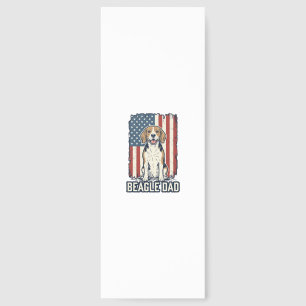 Beagle Dad Patriotic Vintage Engraving Dog Design_ Bookmarks