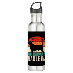 Beagle Dad Stainless Steel Water Bottle