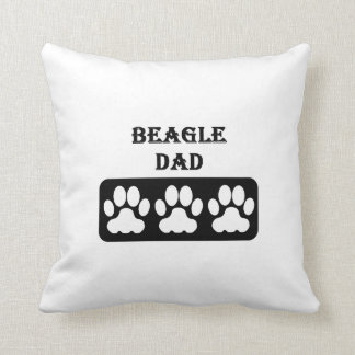 Beagle Dad Throw Pillow