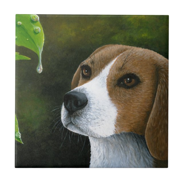 Beagle Dog 116 Ceramic Tile (Front)