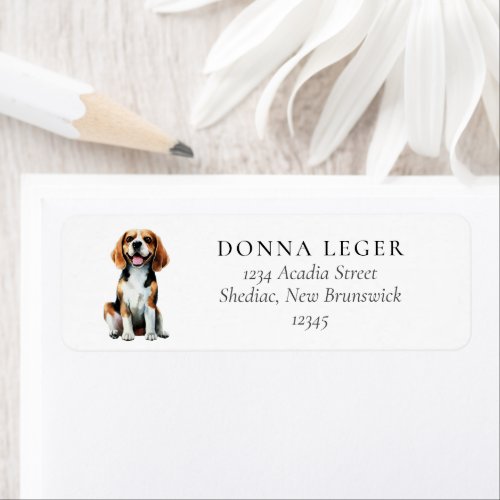 Beagle Dog Address Label