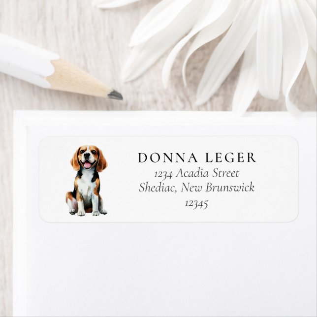 Beagle Dog Address Label (Insitu)