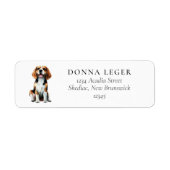 Beagle Dog Address Label (Front)