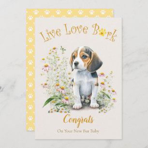 Beagle Dog Adoption, Gotcha Day Card