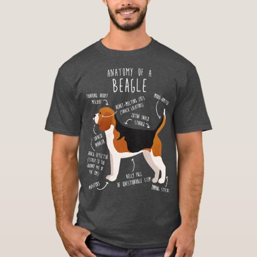 Beagle Dog Anatomy 1 T_Shirt