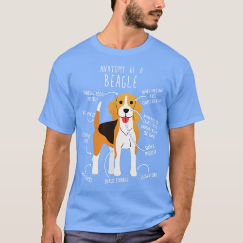 Beagle Dog Anatomy T_Shirt