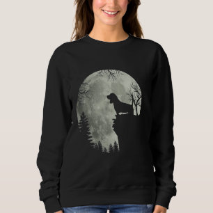 Beagle Dog And Moon Halloween Beagle Dog Halloween Sweatshirt