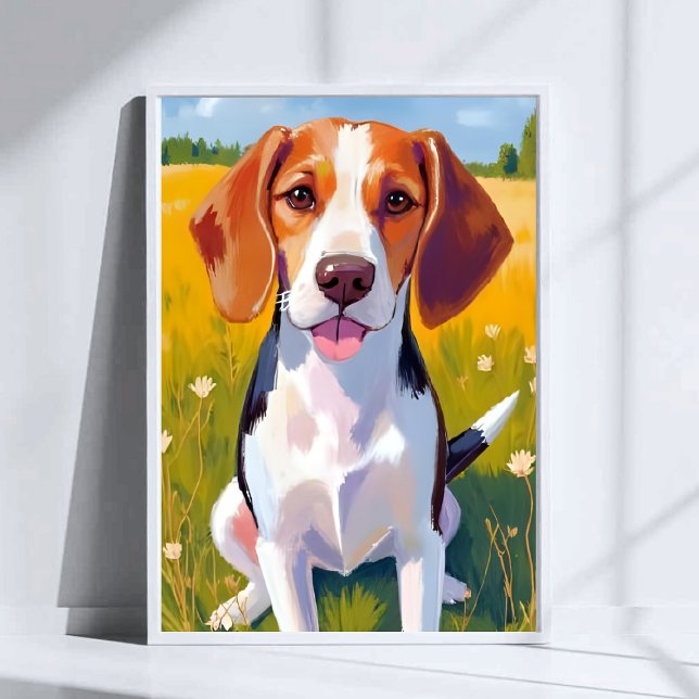 Beagle Dog Art Painting Poster (Creator Uploaded)