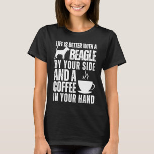 Beagle Dog Beagles Coffee Beagle Mom T-Shirt