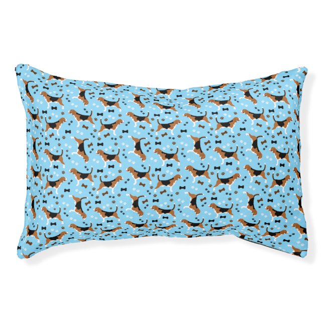 Beagle Dog Beagles Pattern Pet Bed (Front)