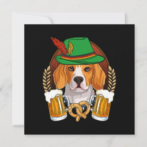 Beagle Dog Beer Drinkers Oktoberfest  