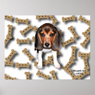 Beagle & Dog Biscuits Poster