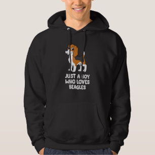 Beagle Dog Boy Just A Boy Who Loves Beagles Hoodie