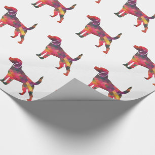 Beagle Dog Breed Geo Silhouette Multi Wrapping Paper