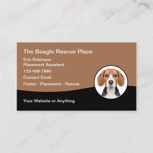 Beagle Dog Breed Rescue Foster Care Business Card